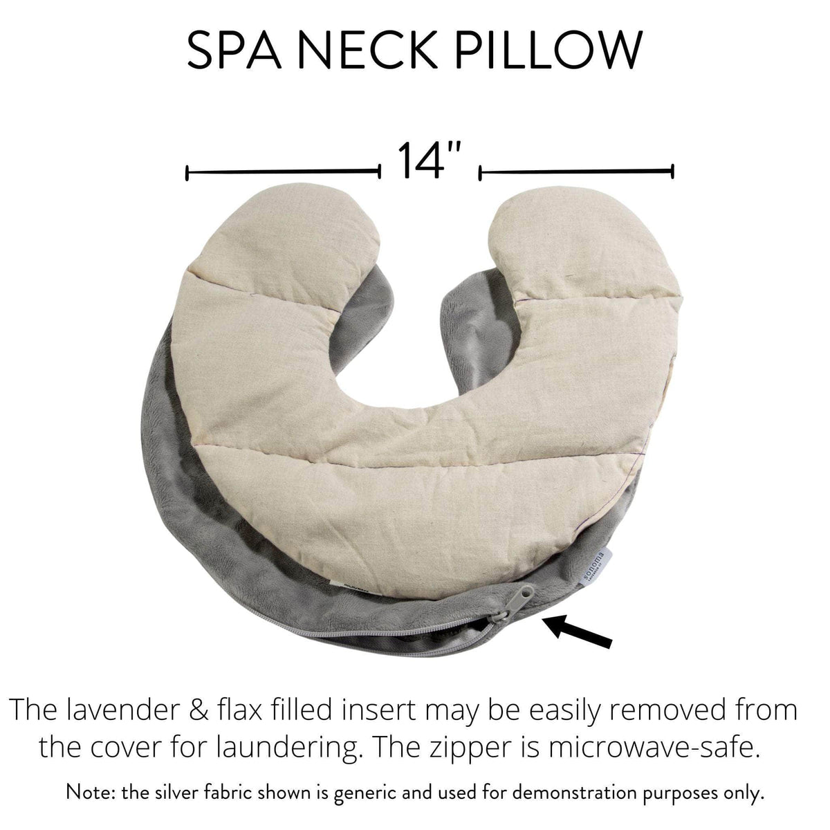Lavender Neck Pillow Platinum Angora