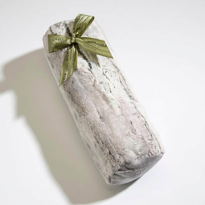 Sonoma faux fur pillow, wrapped | eucalyptus spa | Sonoma Lavender