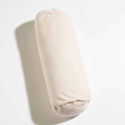Cylindrical pillow with a natural cover | lavender neck roll | Sonoma Lavender