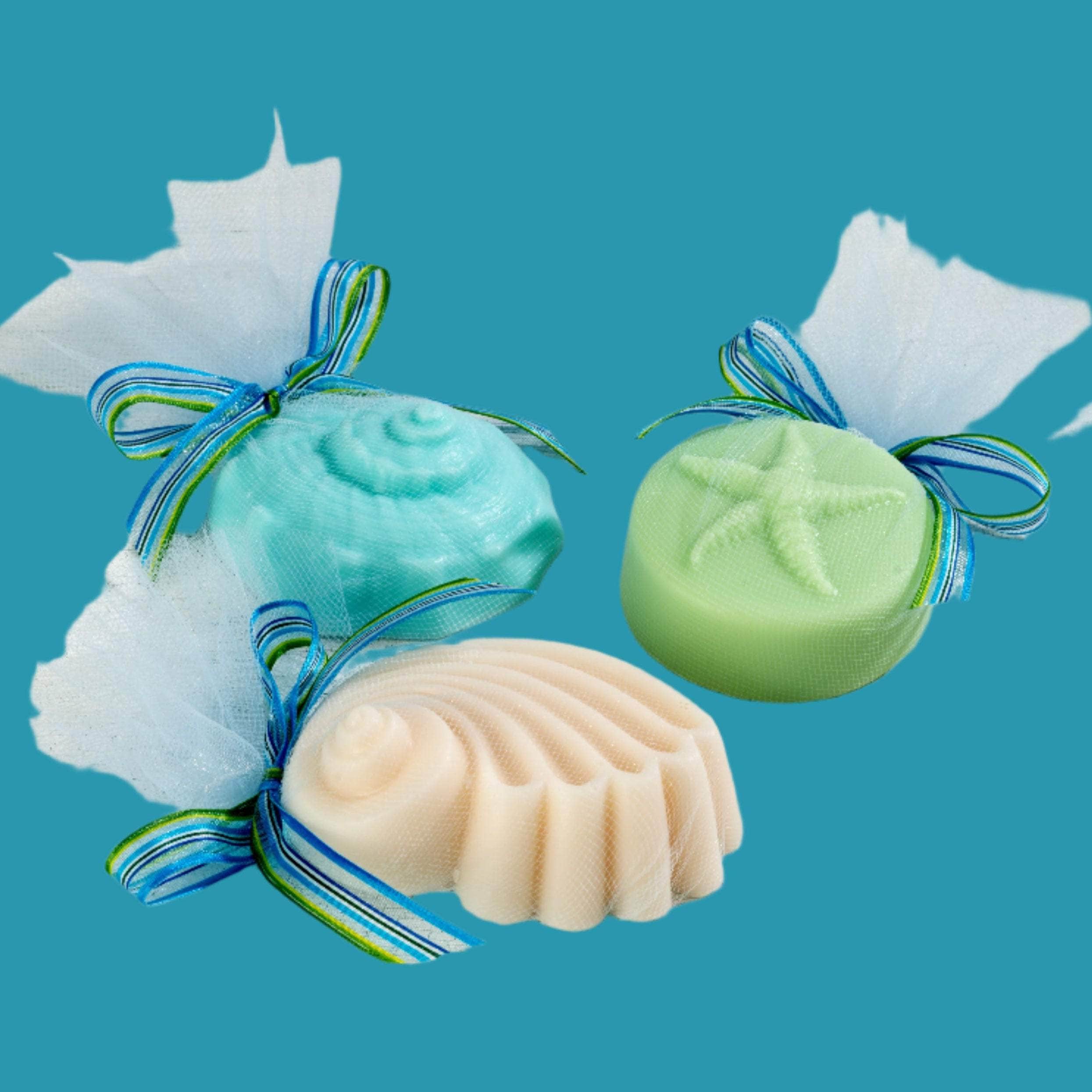 Ocean Aire Scented Goat's Milk Seashell Soap in Ivory Curl