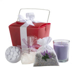 Red Take-Out Gift Box of 4 Lavender Treats