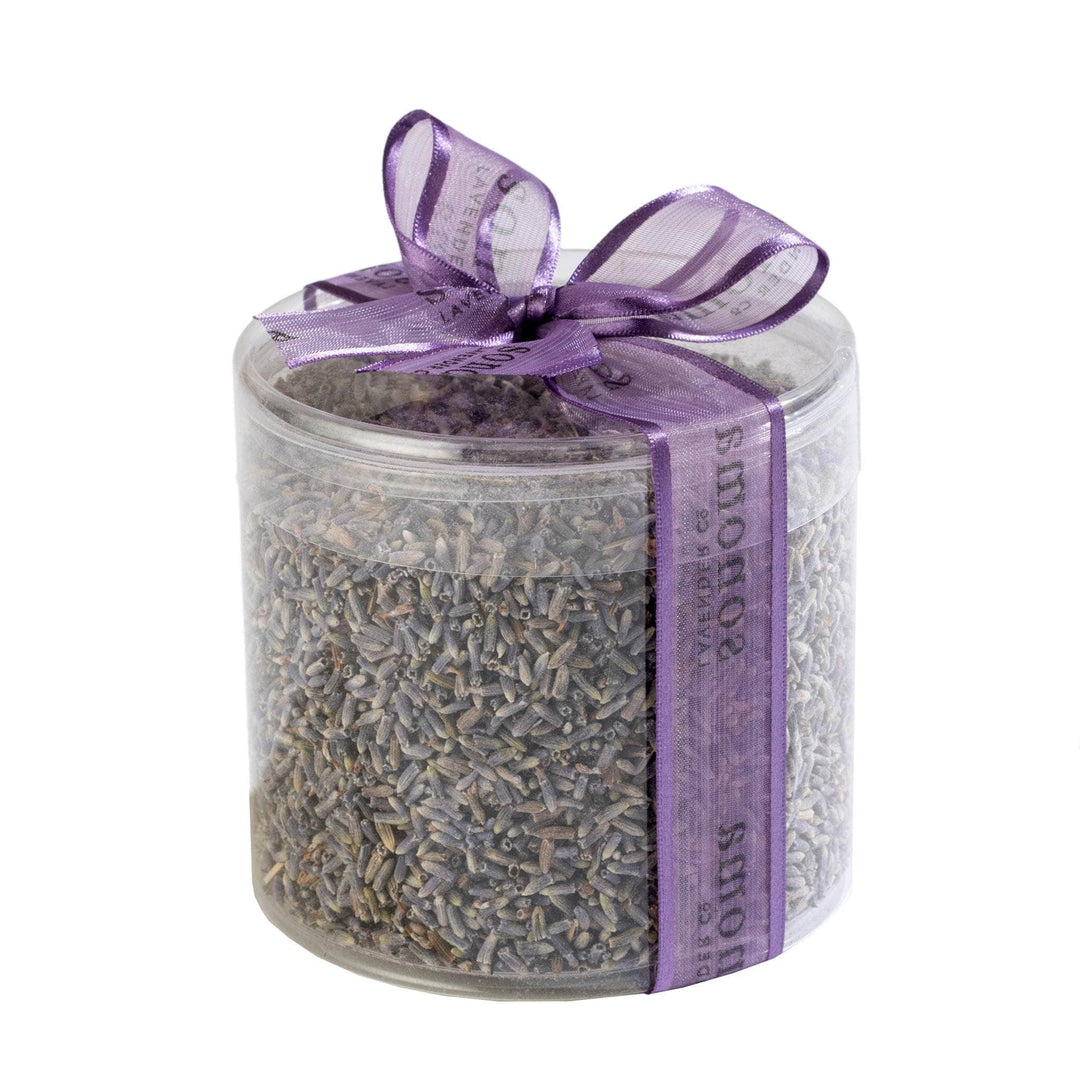 Lavender in a jar with purple ribbon | dried lavender buds | Sonoma Lavender