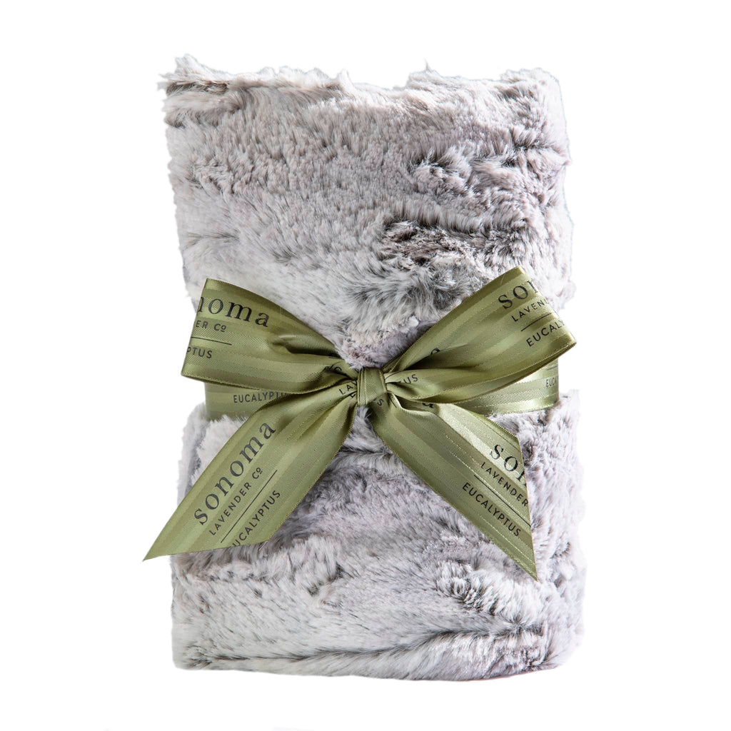Eucalyptus Silver Fox Faux Fur Heat Wrap – Sonoma Lavender