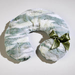 Eucalyptus Spa Neck Pillow in Snowmint Fabric