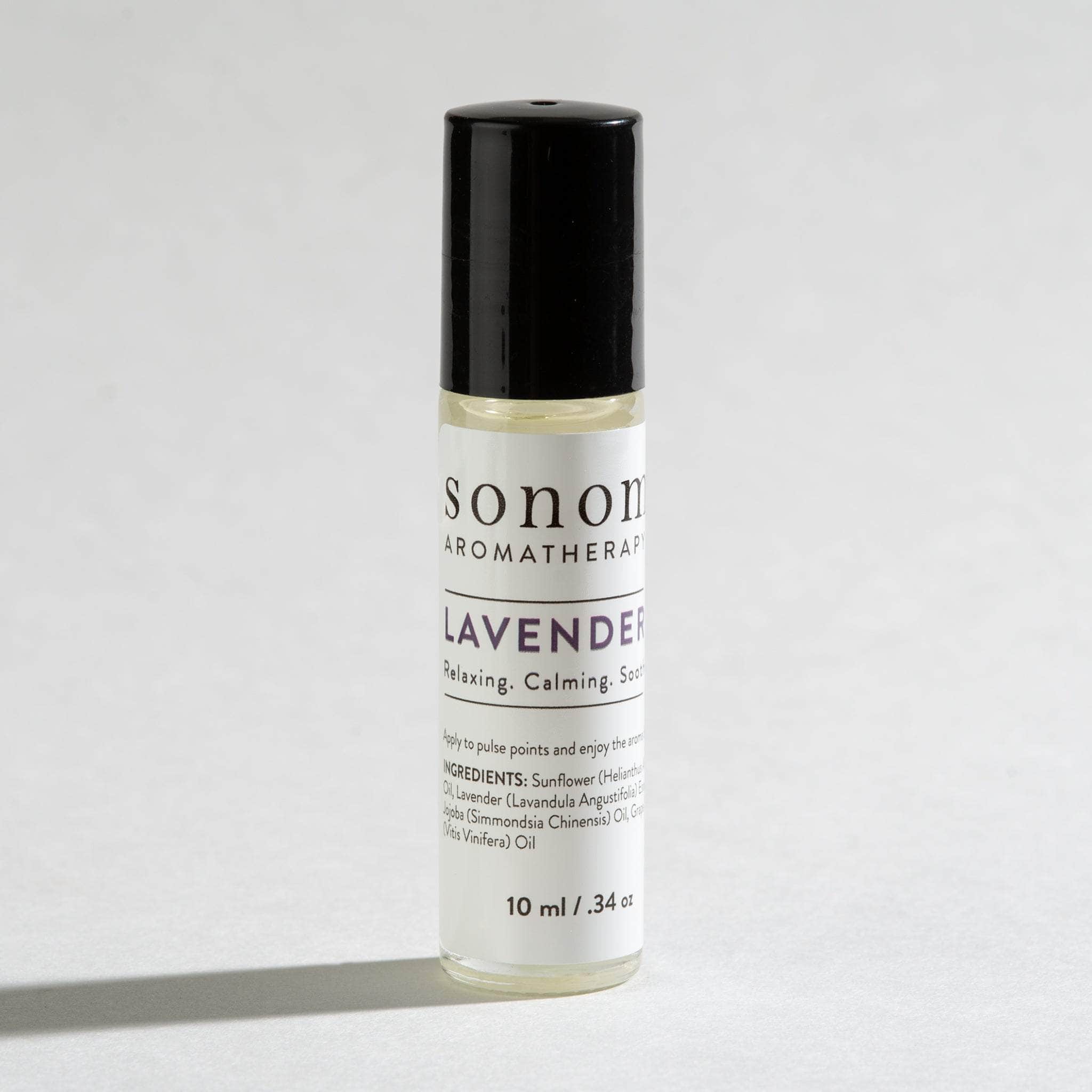 Lavender Essential Oil Rollerball (10ml) – A soothing blend of pure lavender essential oil in a convenient rollerball bottle for on-the-go relaxation and stress relief.