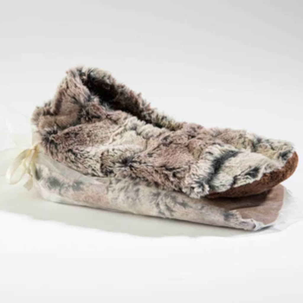 Timber Lake Spa Footies in Woodland Faux Fur