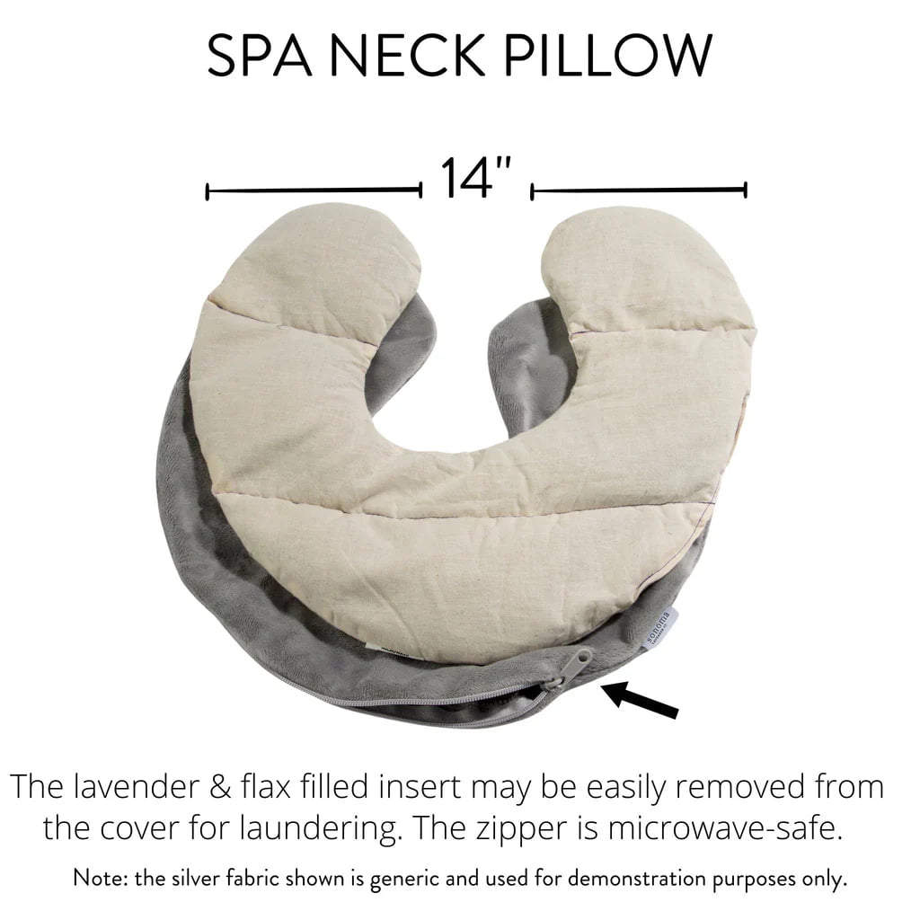 Lavender Spa Neck Pillow in Iced Plum Fabric