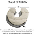 Lavender Spa Neck Pillow in Iced Plum Fabric