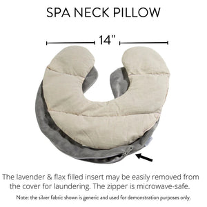 Lavender Spa Neck Pillow in Iced Plum Fabric