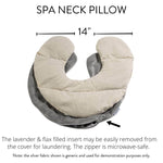 Lavender Spa Neck Pillow in Classic Lilac Dot Fabric