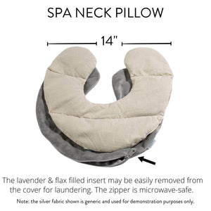Lavender Spa Neck Pillow in Classic Lilac Dot Fabric