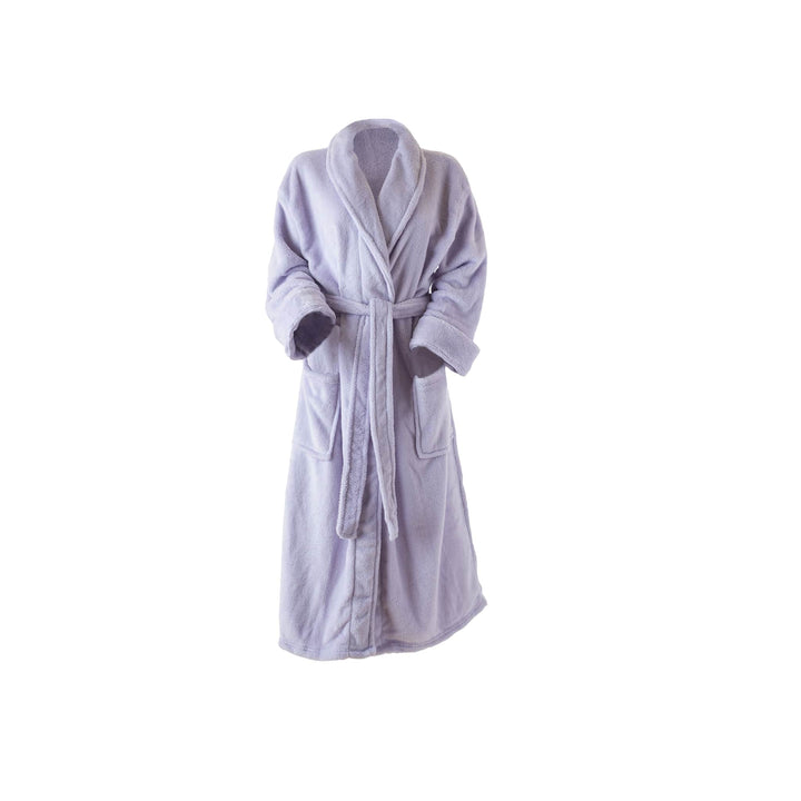 Ultra-Luxe Soft &amp; Cozy Plush Shawl Robe in Lilac