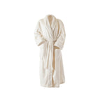 Ultra-Luxe Soft & Cozy Plush Shawl Robe in Ivory