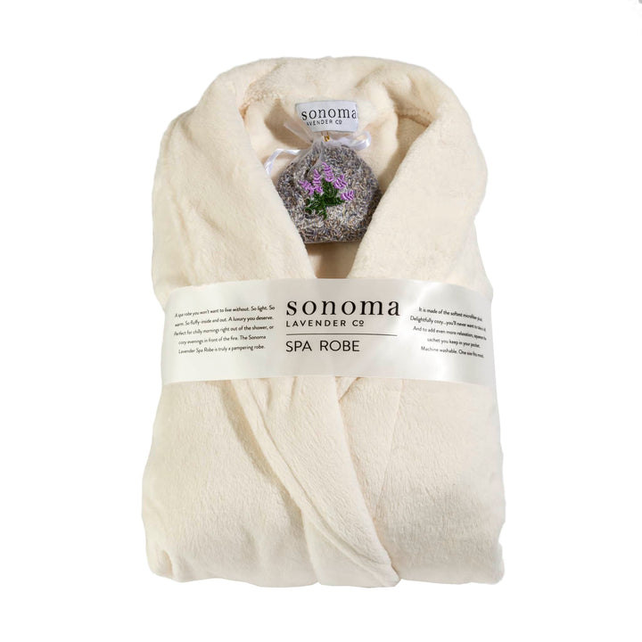 Ultra-Luxe Soft &amp; Cozy Plush Shawl Robe in Ivory