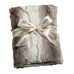 Lavender Spa Blankie in Platinum Angora