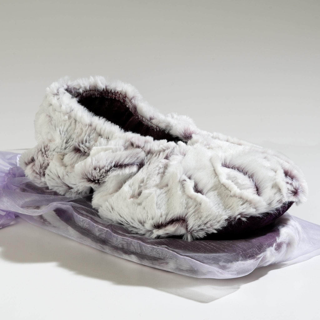 Lavender Spa Footies in Iced Plum Fabric