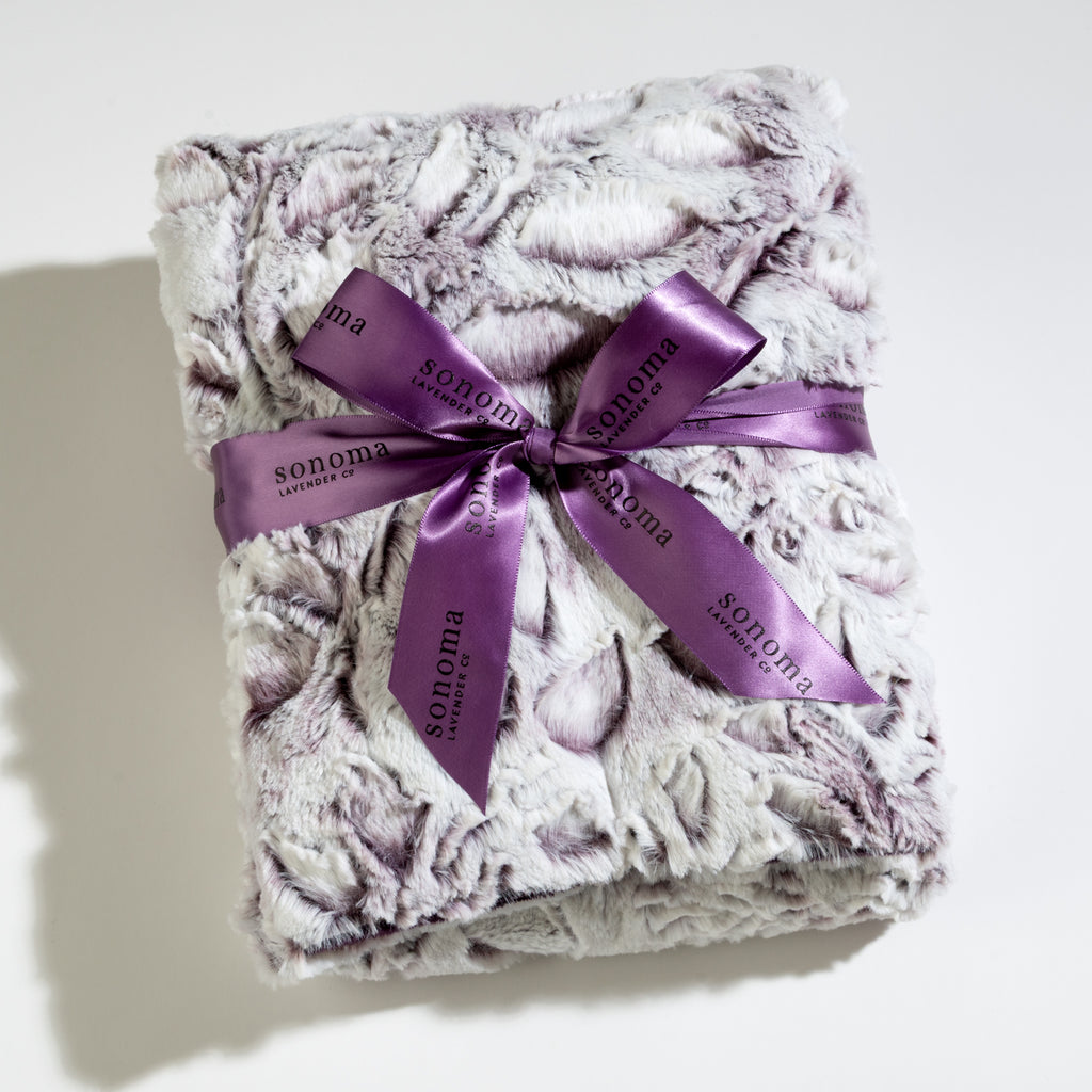 Lavender Spa Blankie in Iced Plum Fabric