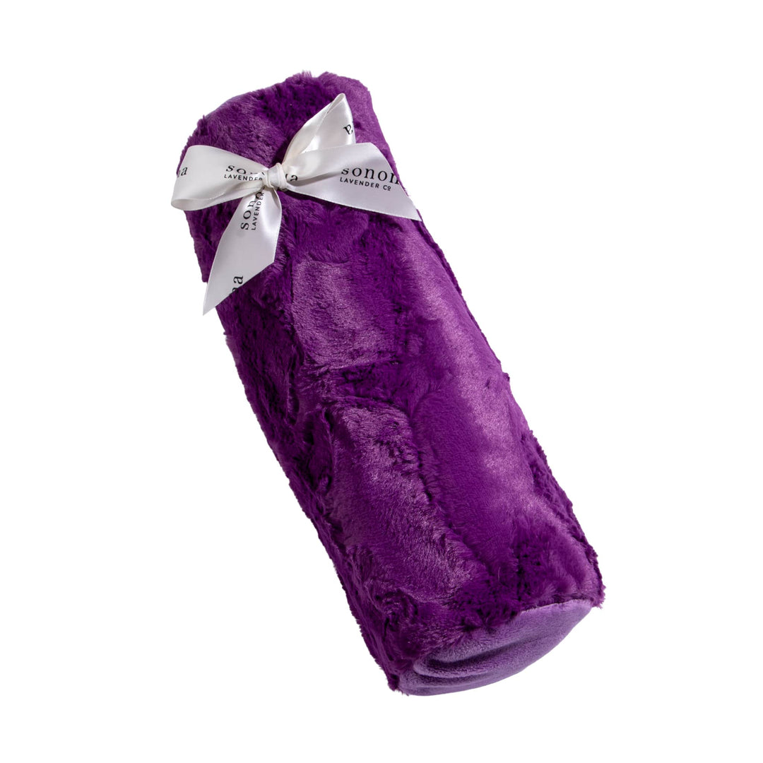 Sonoma Lavender-Lavender Spa Bolster Roll in Purple Pansy Fabric