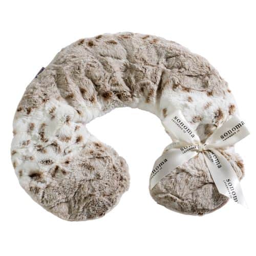 Lavender Spa Neck Pillow in Arctic Circle Faux Fur