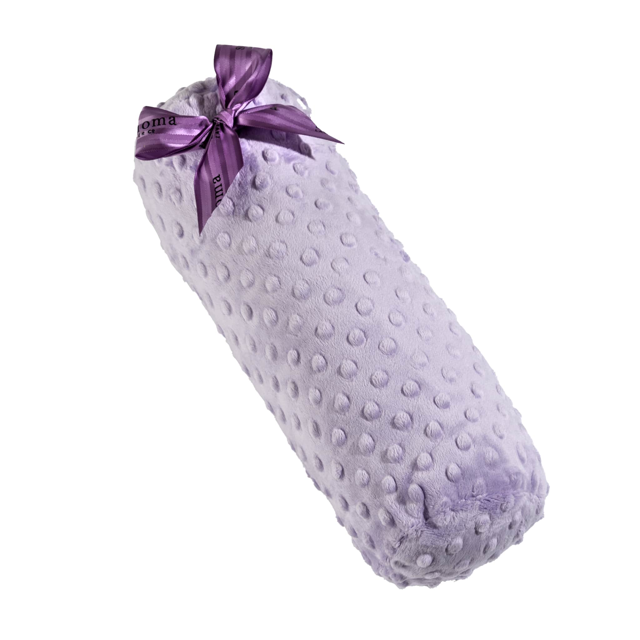 Lavender Spa Bolster Roll in Classic Lilac Dot Fabric