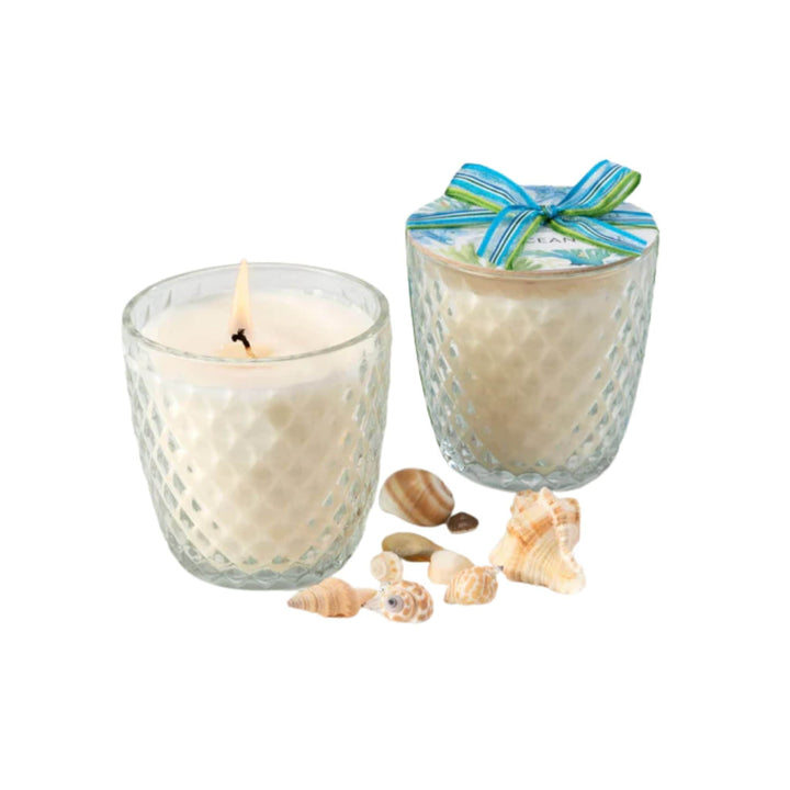 Fragrant Ocean Aire Candle in Round Diamond Glass