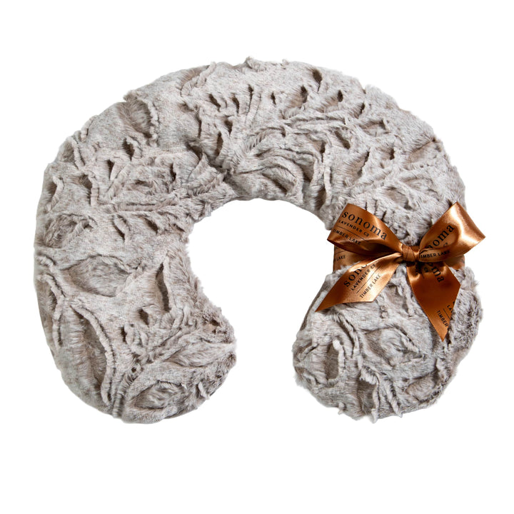 Timber Lake Scent Spa Neck Pillow in Heather Poppy Faux Fur