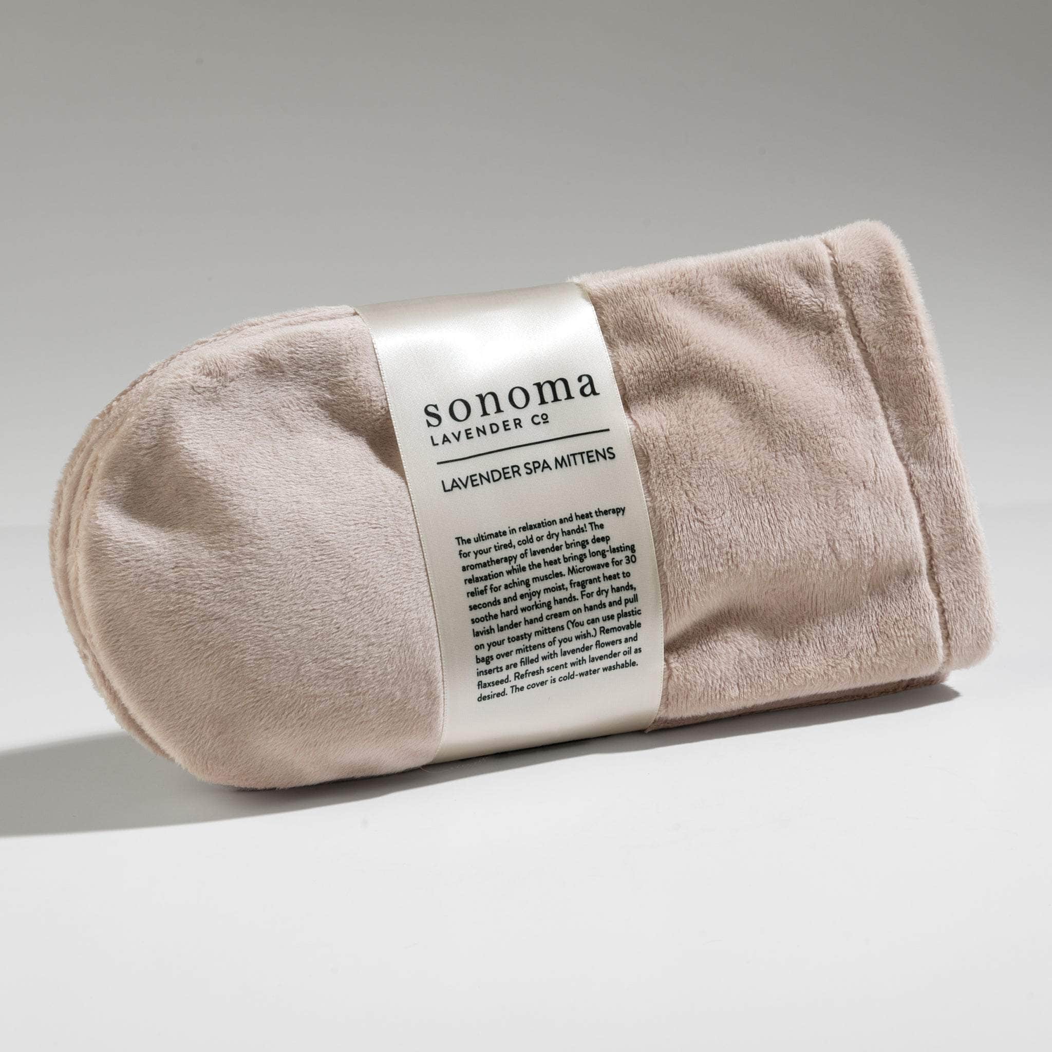 Unscented Spa Mittens- Mocha Latte Fabric