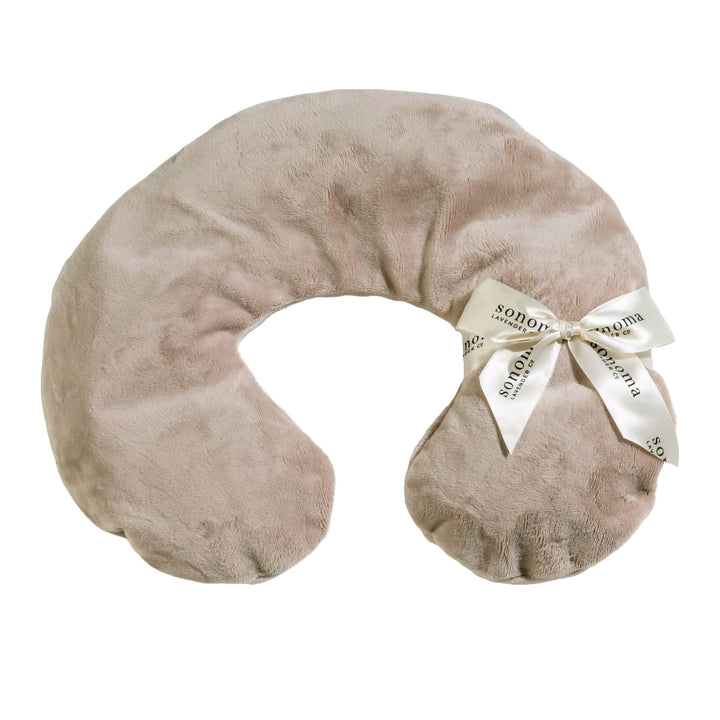 Unscented Spa Neck Pillow (Warm/Freeze)- Mocha Latte Fabric