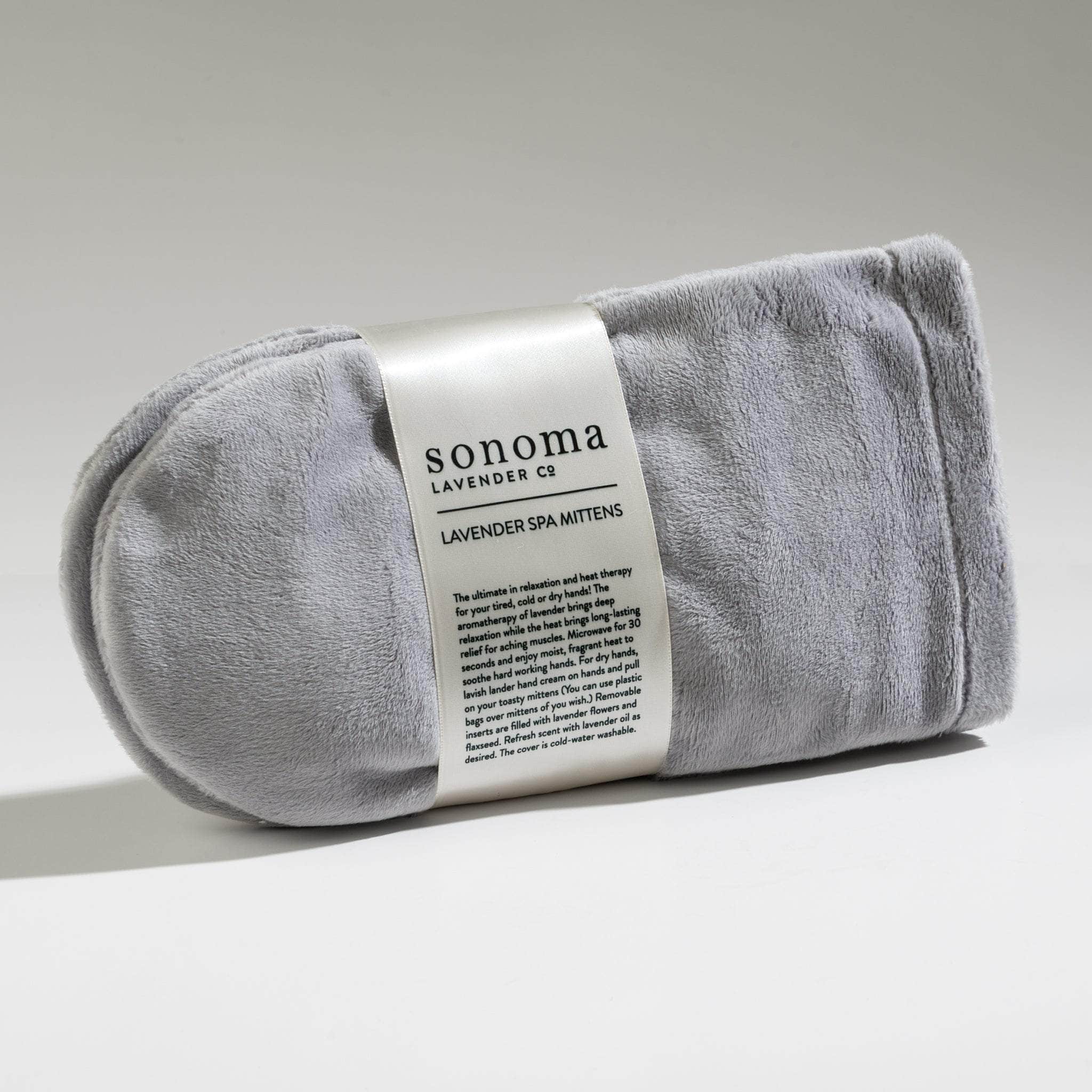 Unscented Spa Mittens- Silver Whisper Fabric