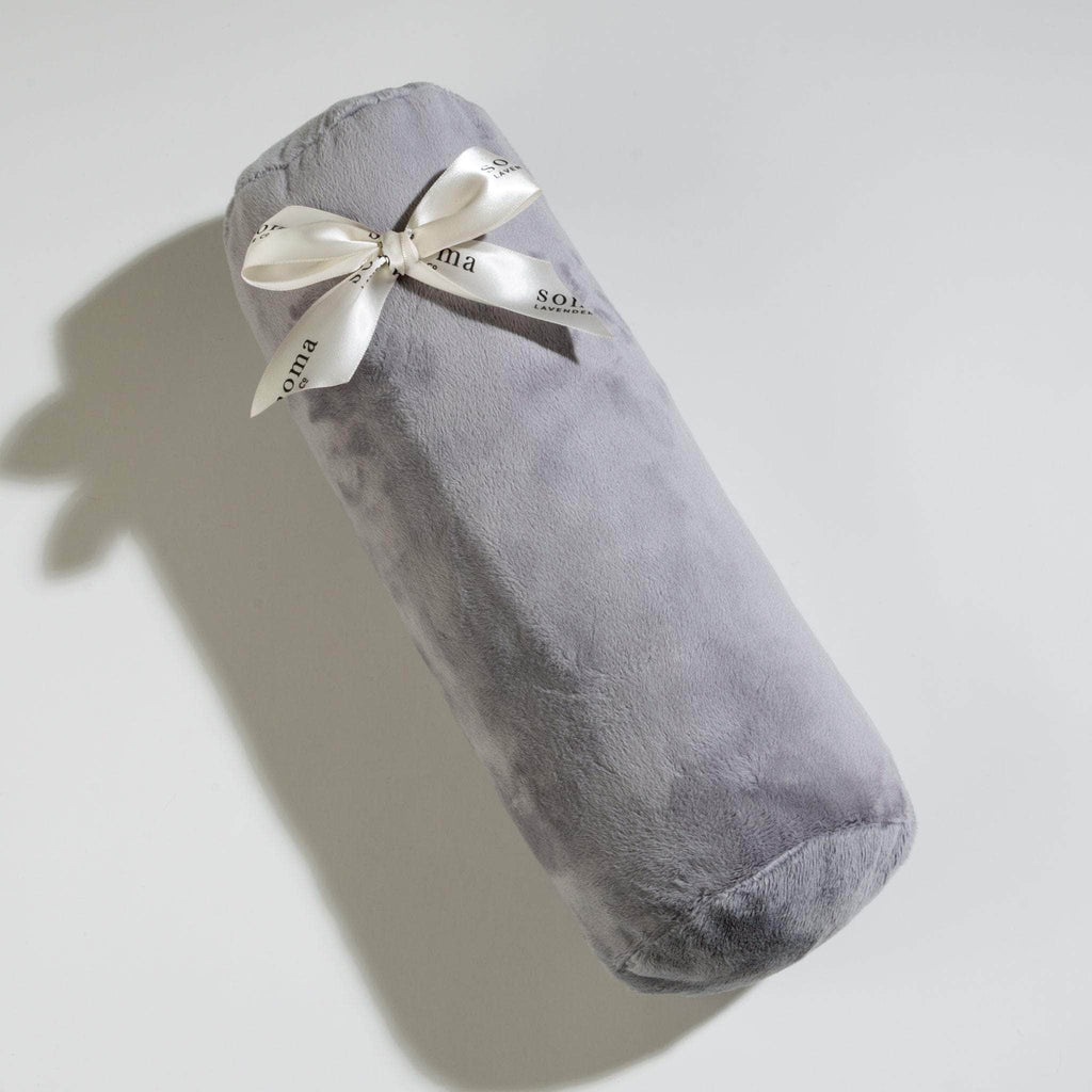 Unscented Spa Bolster Roll- Silver Whisper Fabric