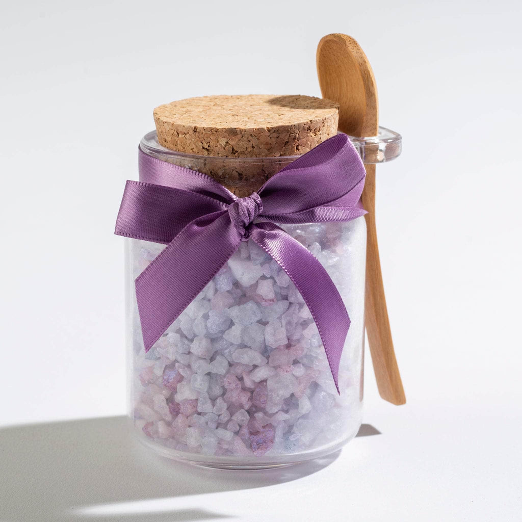 Lavender Bath Salts in Honey Jar