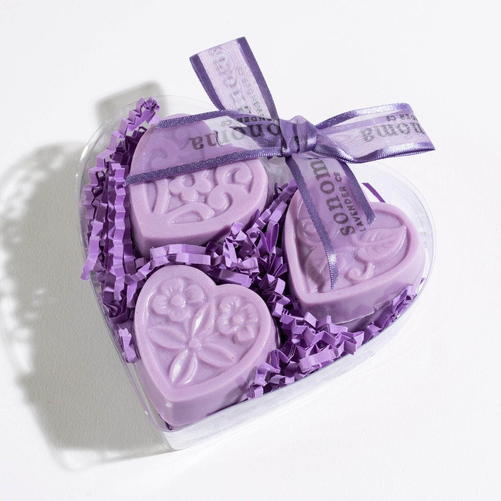 Lovely Lavender Heart Guest Soap Gift Set