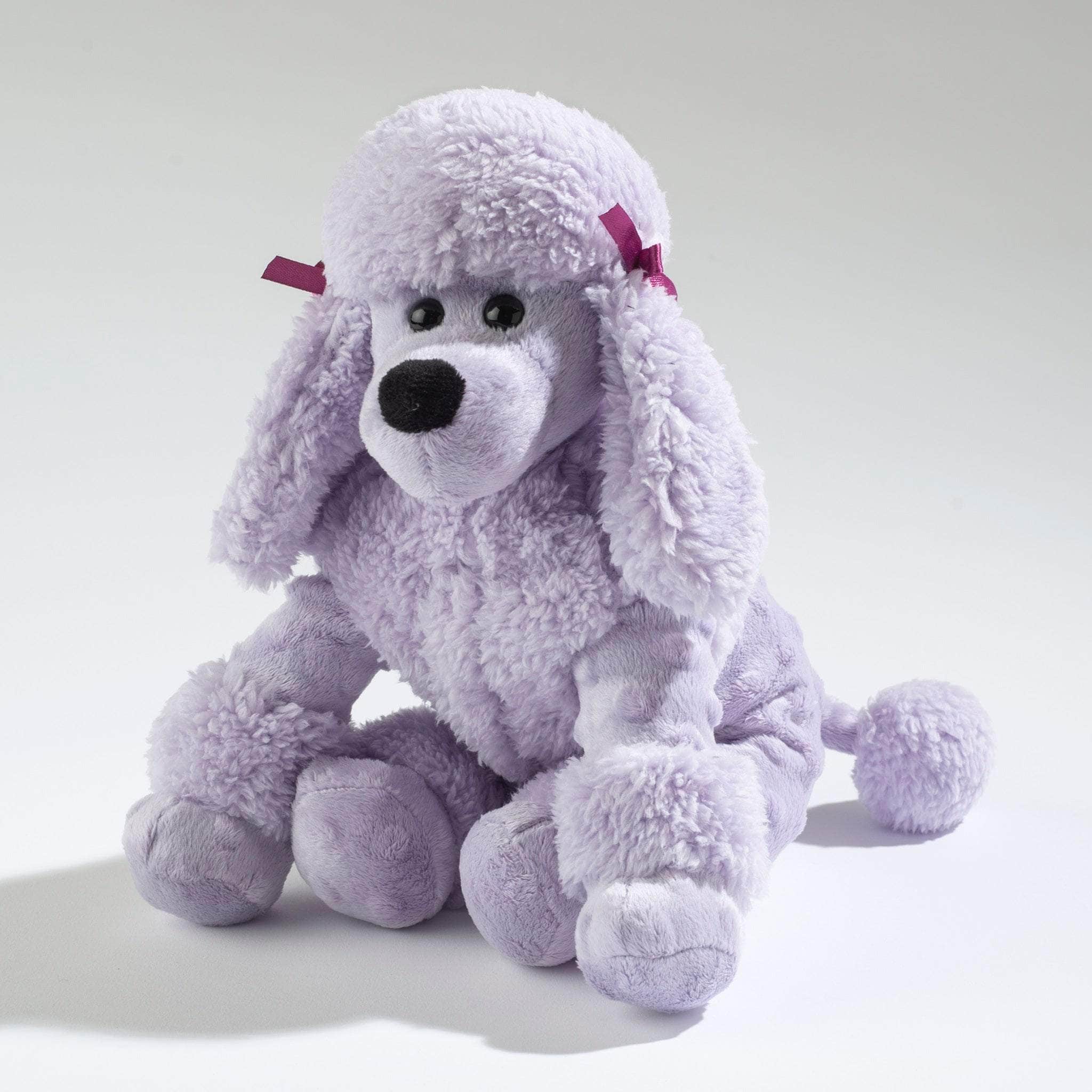 Soft, scented, and oh-so-cuddly—Lavender Lulu the Poodle is your perfect soothing companion!