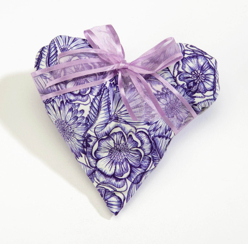 Lavender Heart Sachet in Purple Bouquet