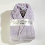 Ultra-Luxe Soft & Cozy Plush Shawl Robe in Lilac