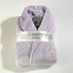 Ultra-Luxe Soft & Cozy Plush Shawl Robe in Lilac