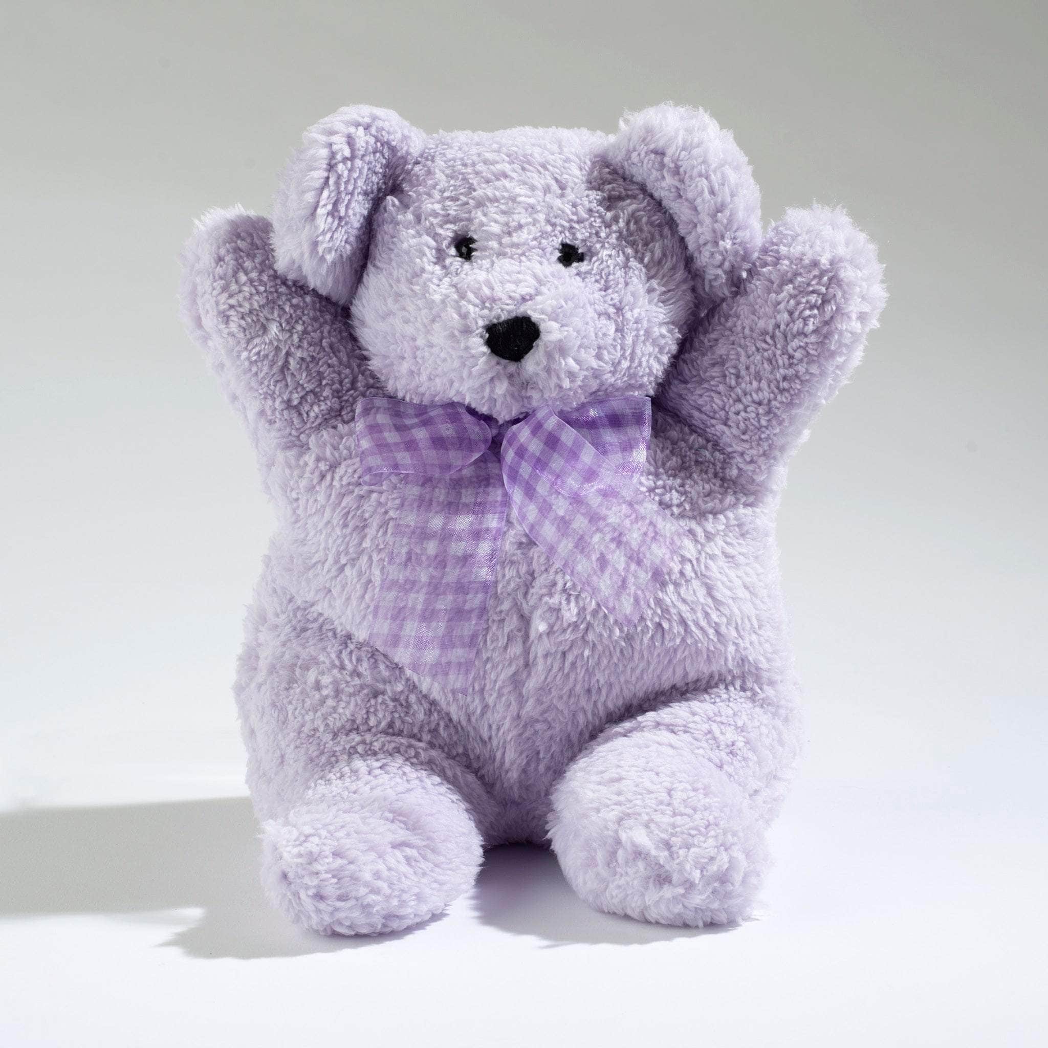 Heatable Huggable is Lavender Lou the Teddy Bear