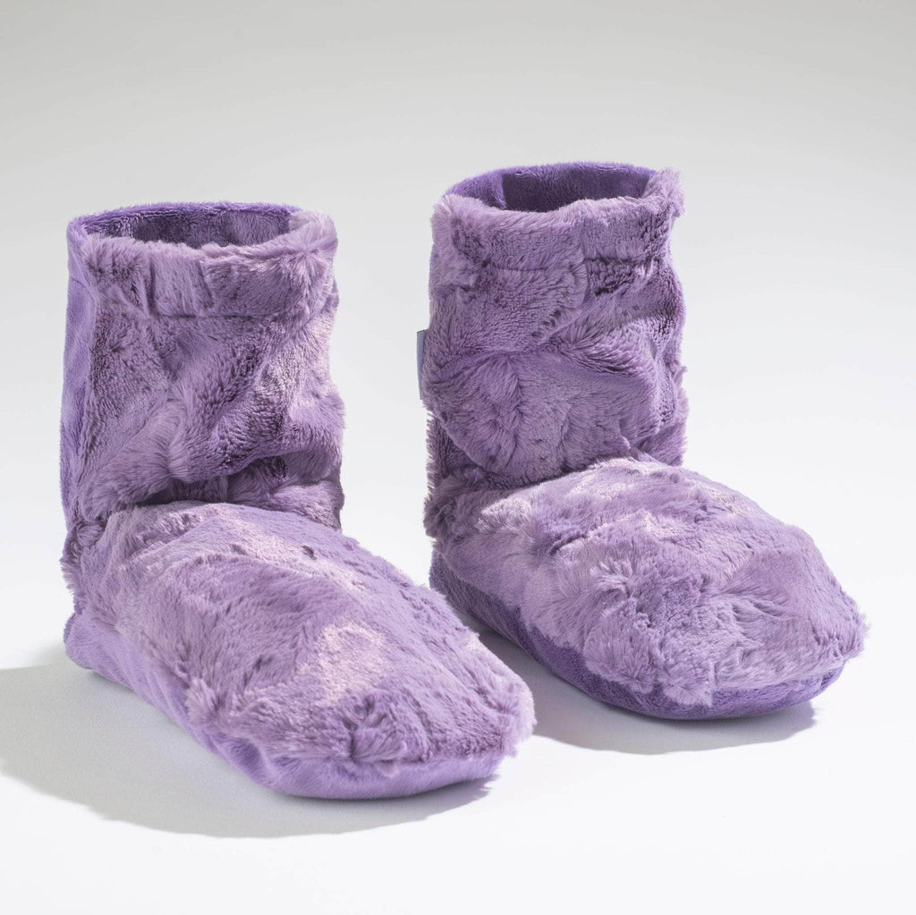Indulge in a cozy at-home spa experience with our Lavender Spa Booties—luxuriously soft, heatable, and infused with calming lavender to soothe tired feet and promote relaxation.