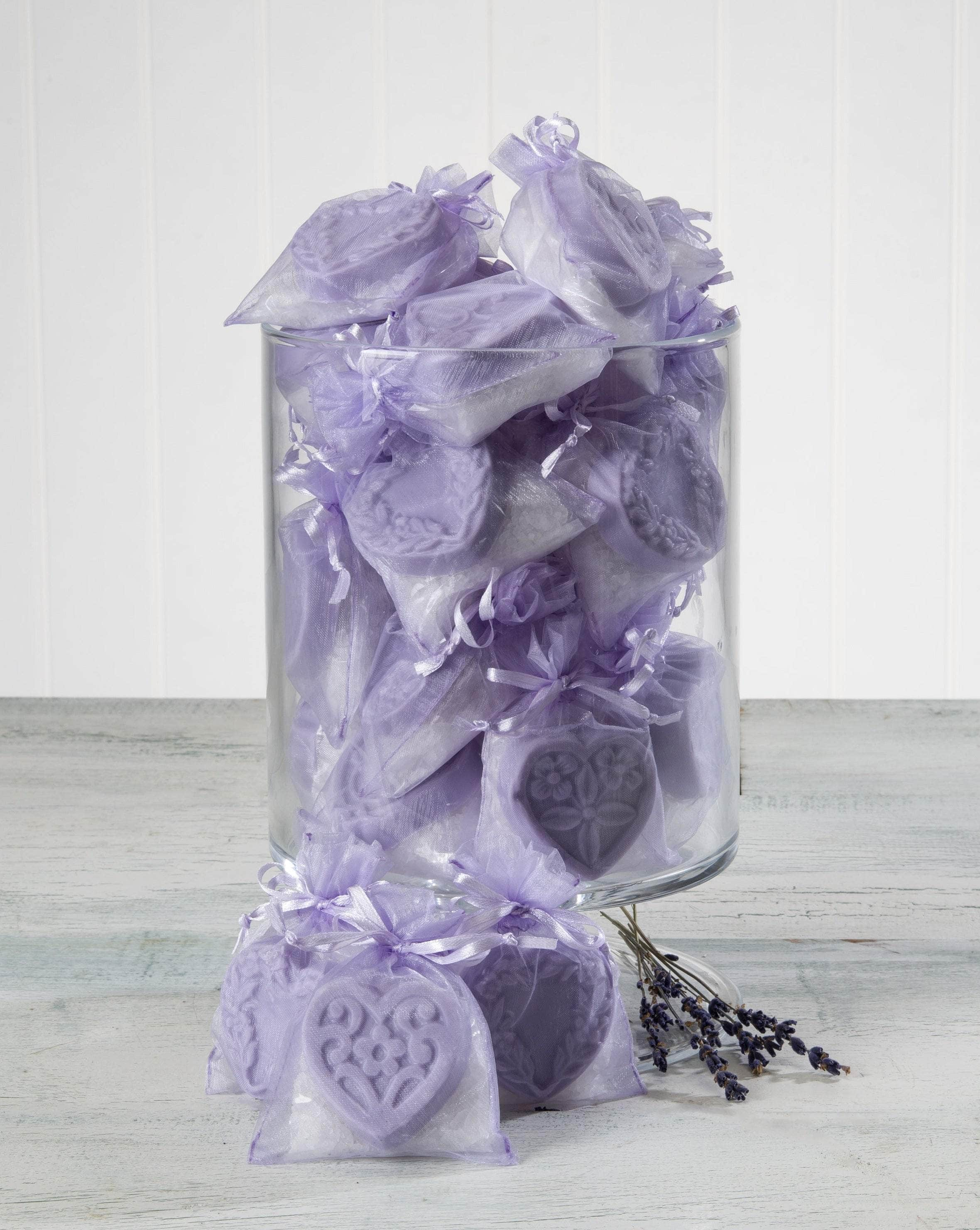 Lavender Bath Salt and Soap Mini - Set of 25