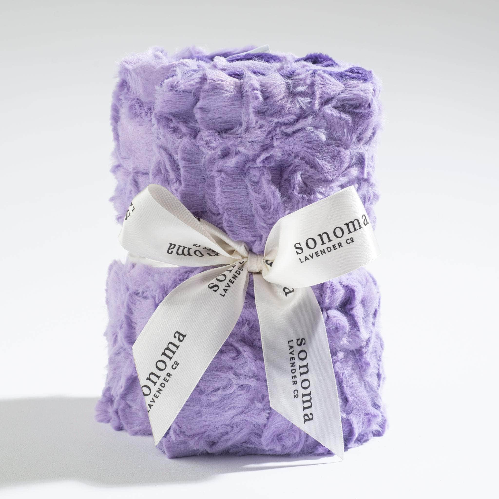 Lavender Spa Heat Wrap in Sculpted Bellflower Rose Fabric