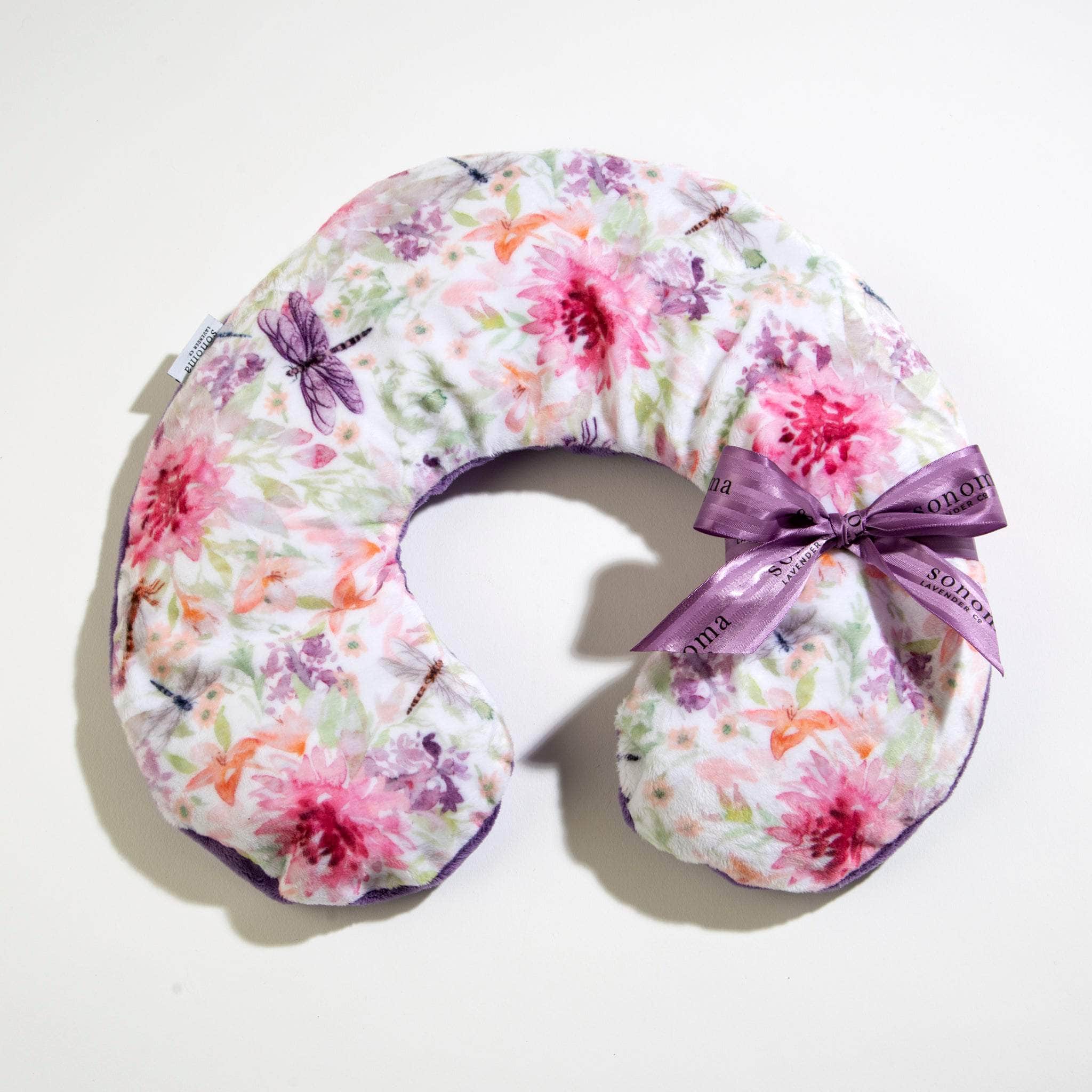 Lavender Dragonfly Neck Pillow