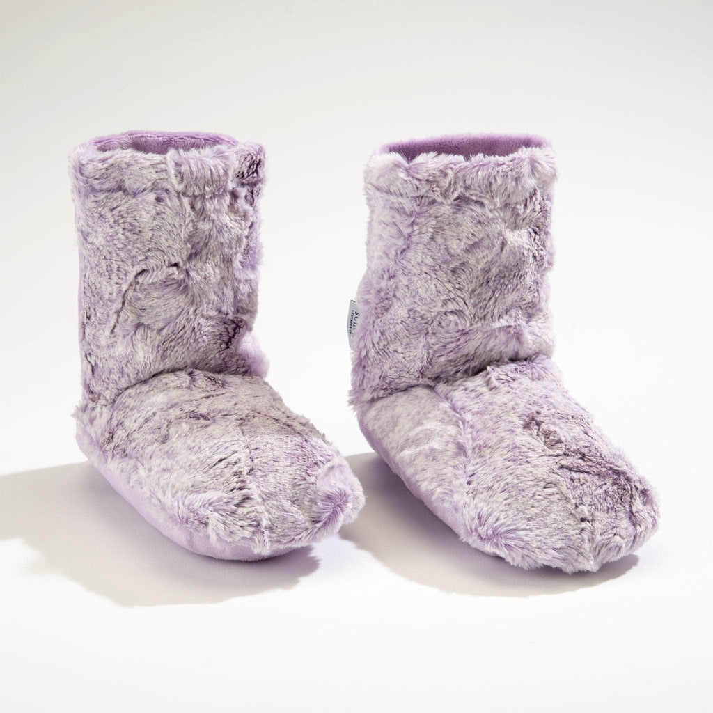 Lavender Spa Booties in Aster Heather