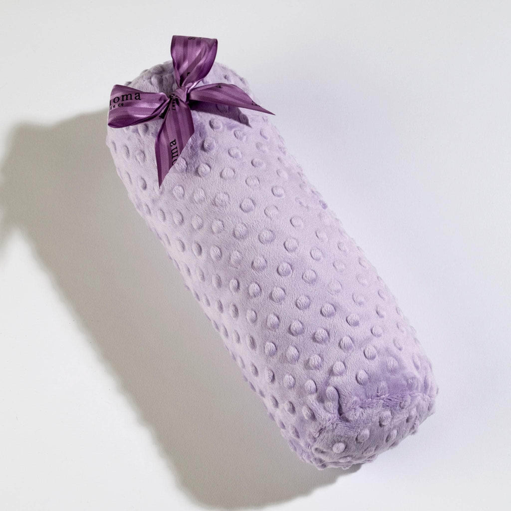 Lavender Spa Bolster Roll in Classic Lilac Dot Fabric