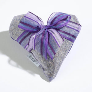 Lavender Heart Sachet in Deep Purple