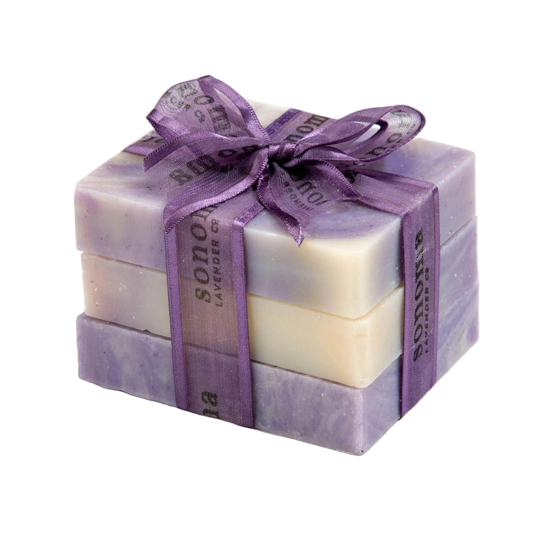 Trio of lavender olive oil soap bars | bath and body lavender​ | Sonoma Lavender
